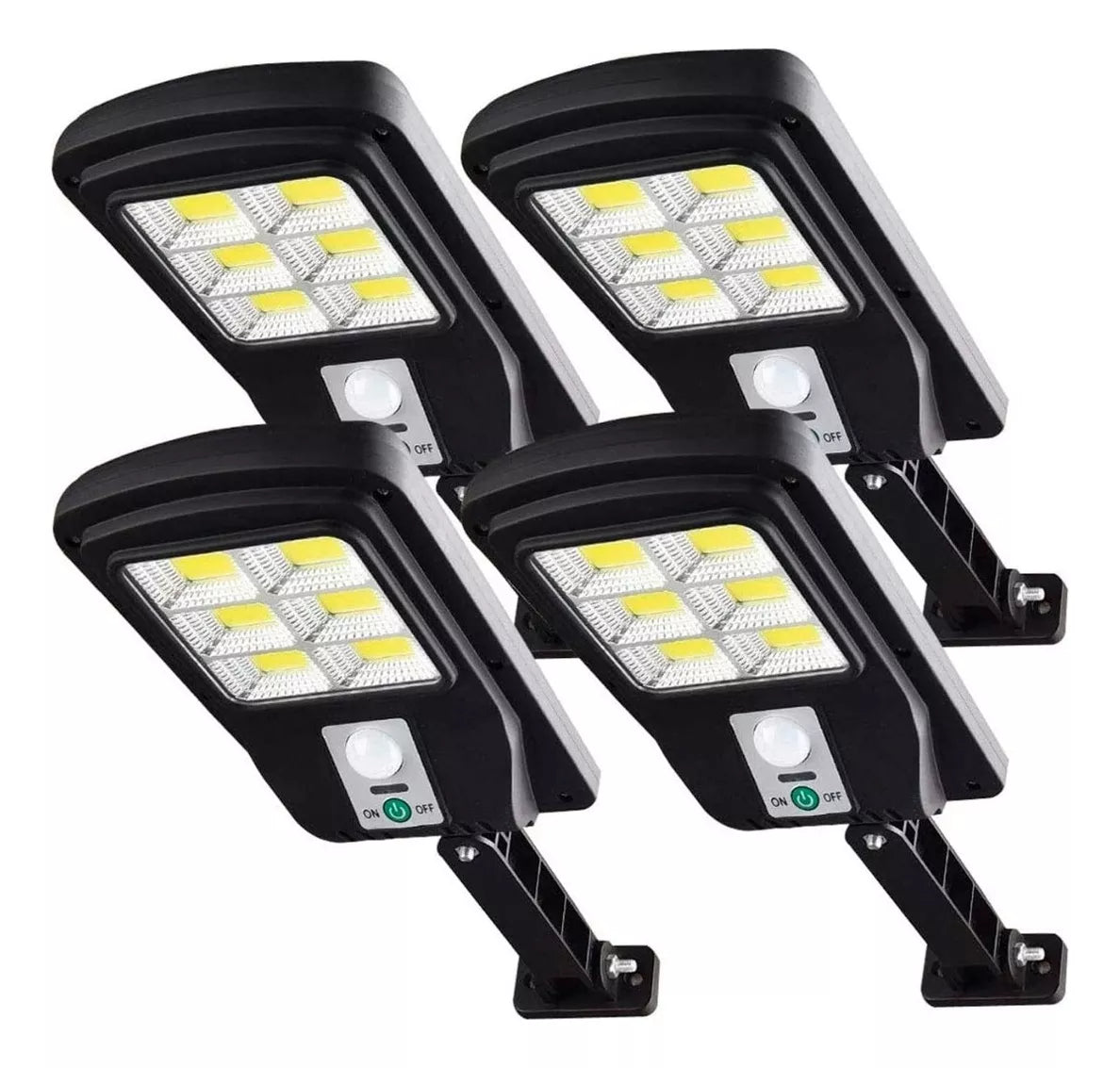 Pack 4 Foco Solar Led Exterior Con Contr