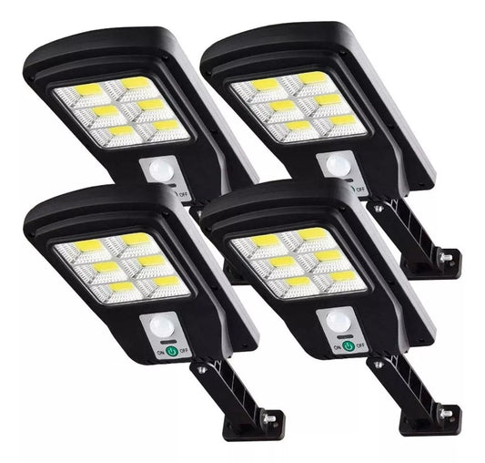 Pack 4 Foco Solar Led Exterior Con Contr